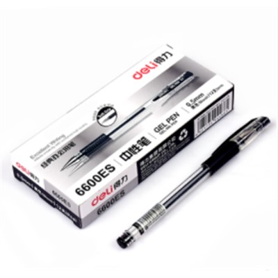 得力 6600ES  书写用笔类用具 12支装/盒中性笔
